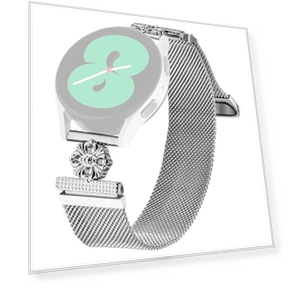 Milanese Band Flower Stainless Steel Magnetic Mesh Watch Strap — Smartwatches, Smartwatch 2025