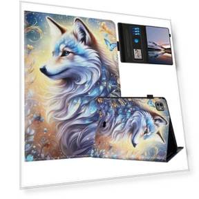 Pattern Leather Tablet Cover with Auto Sleep/Wake — Keyboard Cases, Smartwatch 2025