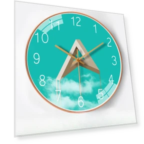 Personalized Radio Wave Synchronized Wall Clock — Clocks, Window glass film