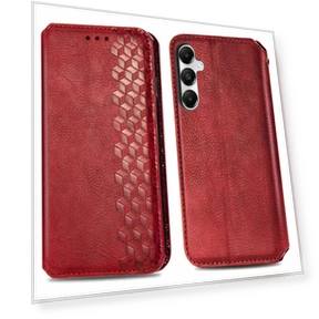 PU Leather Case Rhombus Imprint Wallet Stand Phone Cover — Phone Accessories, Smartwatch 2025