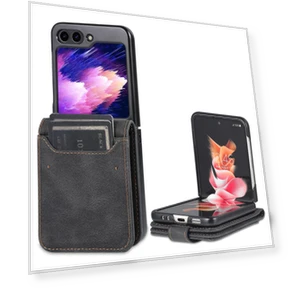 PU Leather Phone Case with Kickstand and Card Slots — Phone Accessories, Smartwatch 2025