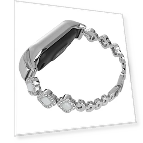 Rhinestone Decor Clover Bracelet Strap — Bands, Smartwatch 2025