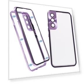 Security Lock Magnetic Phone Case with Double Sided Tempered Glass — Phone Accessories, Smartwatch 2025