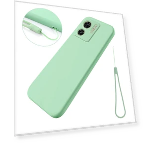 Soft Lining Liquid Silicone Phone Case with Strap — Basic Cases, Smartwatch 2025