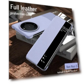 Ultra-Thin Leather Smart Window Phone Case — Basic Cases, Polaris star