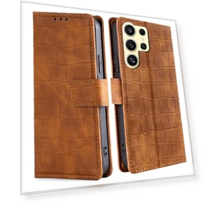 Wallet Case Crocodile Texture PU Leather Stand Flip Cover — Flip Cases, Smartwatch 2025