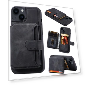 Anti-drop Leather Coated TPU Phone Case with Kickstand — Bumpers, Smartwatch 2025