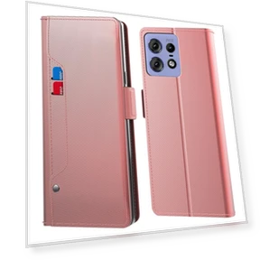 Case Mirror Design PU Leather Cover with Card Holder — Flip Cases, Smartwatch 2025