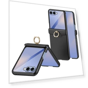 Case with Tempered Glass Screen Protector, Ring Holder, Stand, PC Case — Phone Accessories, Smartwatch 2025