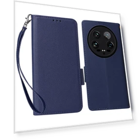 Case with Wrist Strap Litchi Texture PU Leather Wallet Phone Cover — Phone Accessories, Smartwatch 2025