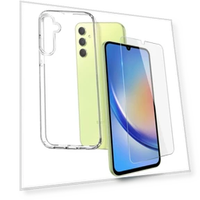 Clear Soft TPU Phone Cover Shell with Tempered Glass Film — Screen Protectors, Smartwatch 2025