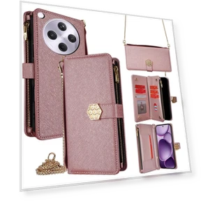 Cross Texture PU Leather+TPU Wallet Phone Cover with Strap — Sleeves, Smartwatch 2025