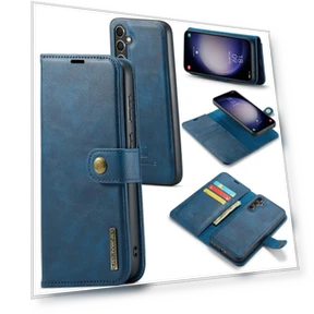 Detachable Split Leather Wallet Phone Cover — Phone Accessories, Smartwatch 2025