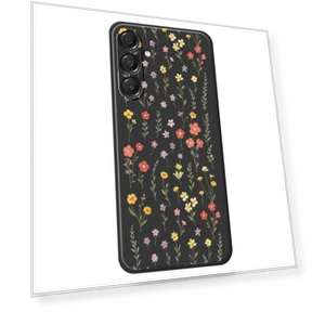 Flowers and Grass Pattern Printing Straight Edge TPU Phone Back Cover — Back Covers, Smartwatch 2025