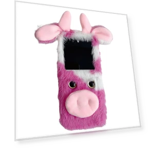 Fluffy Cute Cow Winter Plush Inner TPU Phone Case — Phone Charms, Smartwatch 2025