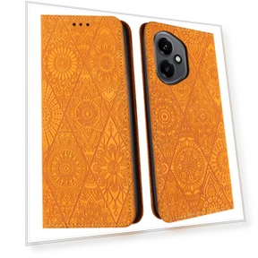 Imprinted Flower Wallet Stand Leather Phone Cover — Smartwatch Protectors, Smartwatch 2025