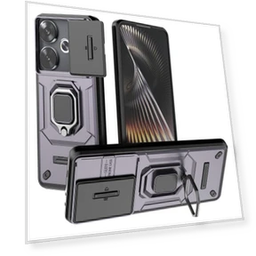 Kickstand Phone Case with Sliding Lens Protection — Screen Protectors, Smartwatch 2025