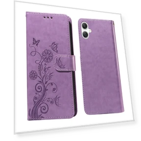 Leather Case Butterfly Floral Imprint Wallet Stand Cover — Flip Cases, Smartwatch 2025