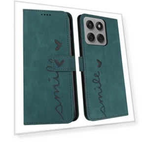 Leather Case Stand with Heart Embossed Pattern — Flip Cases, Smartwatch 2025