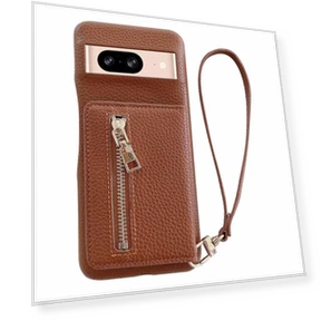 Leather Case with Card Slots and Wrist Strap — Phone Accessories, Smartwatch 2025