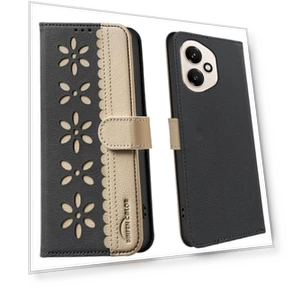 Leather Phone Case with Floral Pattern — Flip Cases, Smartwatch 2025