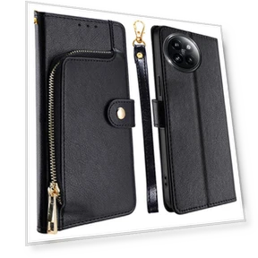 Leather Wallet Case with Zipper — Phone Accessories, Smartwatch 2025