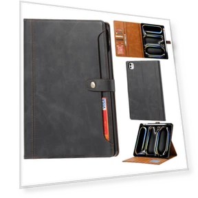 Leather Wallet Tablet Cover with Auto Wake/Sleep — Keyboard Cases, Smartwatch 2025