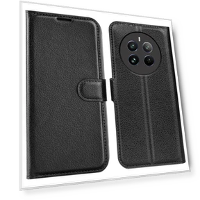 Litchi Texture PU Leather Folio Flip Wallet Phone Cover — Phone Accessories, Smartwatch 2025