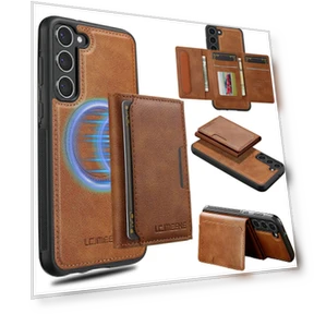 Magnetic Phone Case with Detachable Card Holder — Phone Accessories, Smartwatch 2025