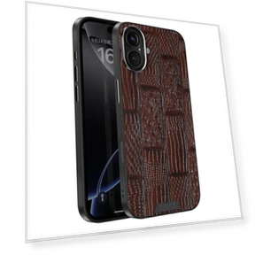 MagSafe Compatible iPhone 16 Case with Animal Texture — Phone Accessories, ABEEL