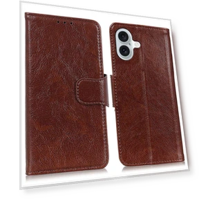 Nappa Texture Split Leather Wallet Folio Flip Phone Cover — Flip Cases, Smartwatch 2025