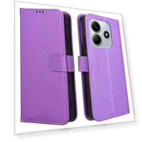 PU Leather Diamond Texture Wallet Phone Cover — Back Covers, Smartwatch 2025