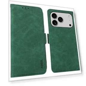 PU Leather Folio Stand View RFID Blocking Phone Cover — Phone Accessories, ABEEL