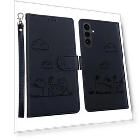 RFID Blocking Kitten Pattern Phone Cover with Wrist Strap — Phone Accessories, Smartwatch 2025