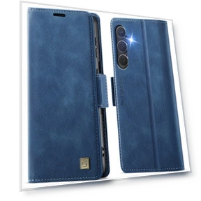 RFID Blocking Retro Leather Cell Phone Wallet Cover — Smartwatch Protectors, Smartwatch 2025