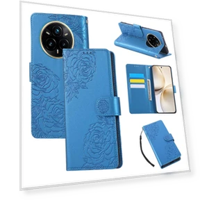 Rose Flower PU Leather Wallet Phone Cover — Basic Cases, Smartwatch 2025