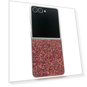 Rubberized Silver Edge Phantom Glitter Hard PC Phone Cover — Basic Cases, Smartwatch 2025