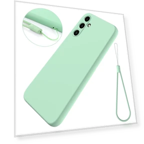 Scratchproof Liquid Silicone Phone Cover with Wrist Strap — Phone Accessories, Smartwatch 2025