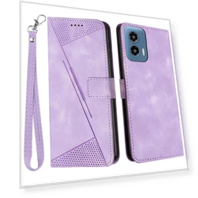 Shockproof Case Triangle Imprinted Leather Phone Cover — Cases, Smartwatch 2025