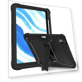 Silicone+PC Tablet Cover with Stable Kickstand — Protective Cases, Smartwatch 2025