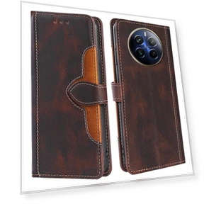 Skin-touch Leather Phone Cover with Wallet Stand — Basic Cases, Smartwatch 2025