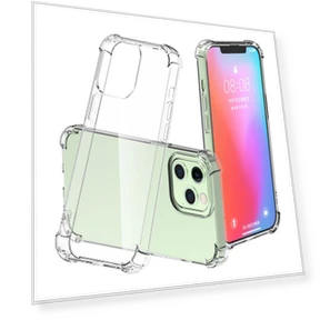 Smart TPU Case Clear Four Corner Reinforcement Phone Guard Cover — Basic Cases, Samrtwatch Bands Straps