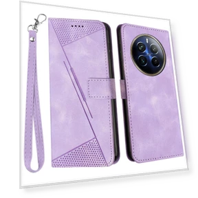 Triangle Imprinted Leather Flip Cover with Stand — Flip Cases, Smartwatch 2025