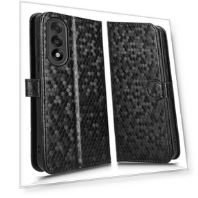 Wallet Case Dot Pattern Imprint PU Leather Phone Cover with Wrist Strap — Basic Cases, Smartwatch 2025