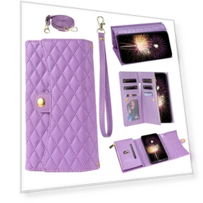 Wallet Case PU Leather Stand Phone Cover with Shoulder Strap — Smartwatch Protectors, Smartwatch 2025