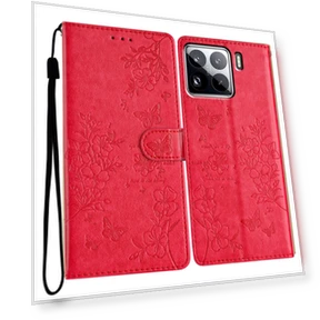 Wallet Phone Case Butterfly Floral Imprint Leather Flip Cover — Flip Cases, Smartwatch 2025