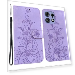 Wallet Stand Flower Imprinted Leather Cover — Flip Cases, Smartwatch 2025