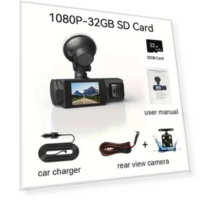 3-Channel WiFi Car DVR with 1080P Triple Camera — Dashboard Cameras, LIAESMART