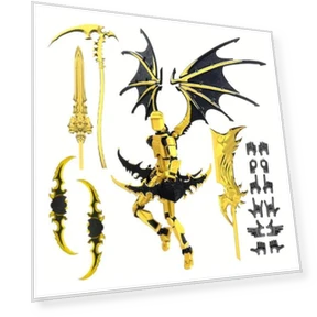 3D Printed Robot Figure with Accessories — Collectible Statues, Party&Festival Supplies