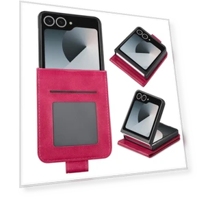 Card Holder Calf Texture PU Leather Folding Phone Cover — Flip Cases, Smartwatch 2025